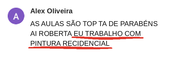 Aluno que trabalha com pintura residencial